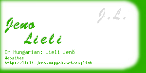 jeno lieli business card