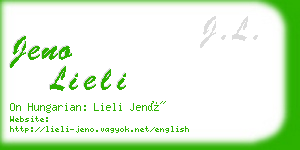 jeno lieli business card